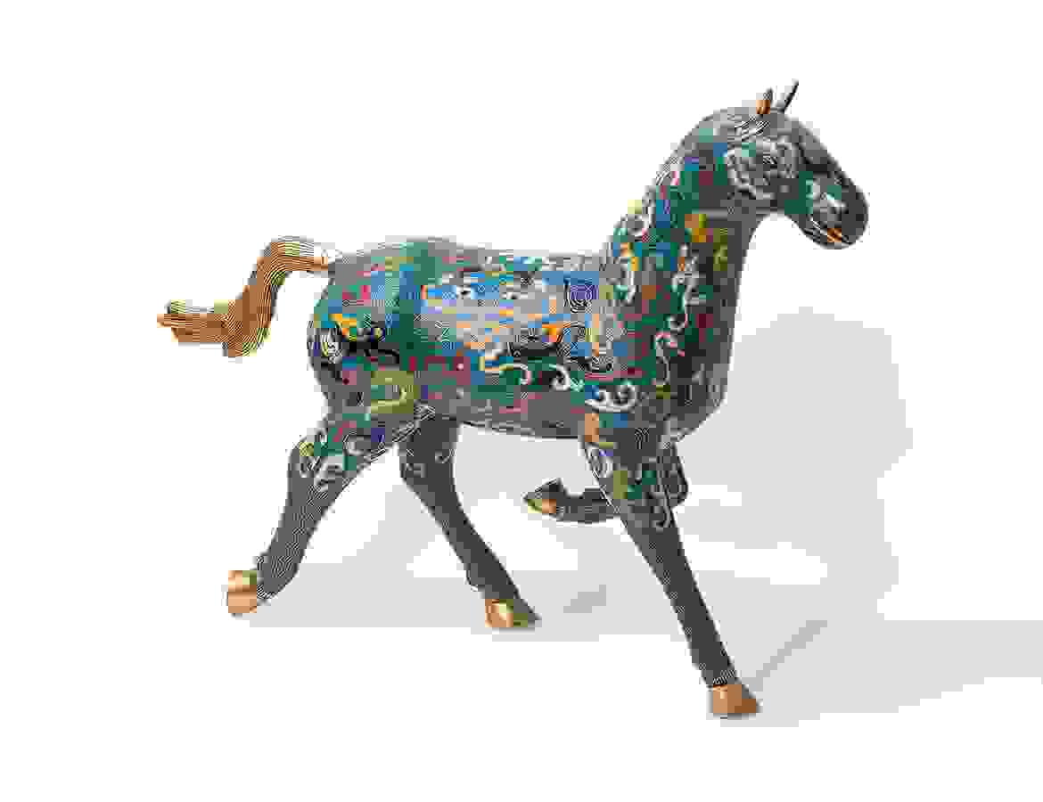 Horse on  a trot
